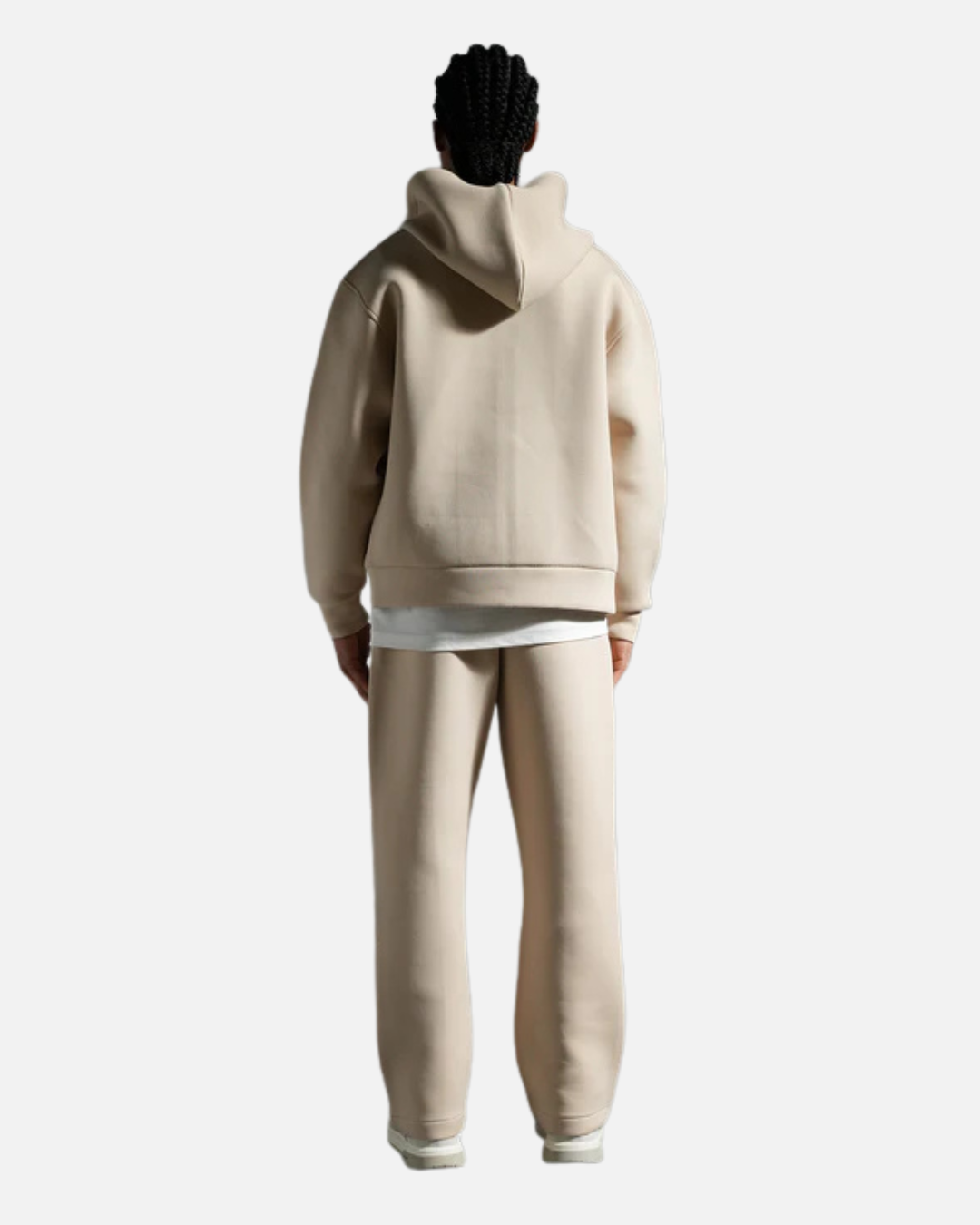 Survetement Basic à Capuche Zip - Beige