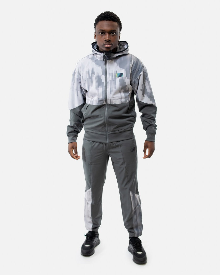 Survêtement Emporio Armani EA7 - Gris/Blanc