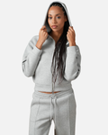 Survêtement Basic Femme Gris – Veste à capuche et pantalon jogging