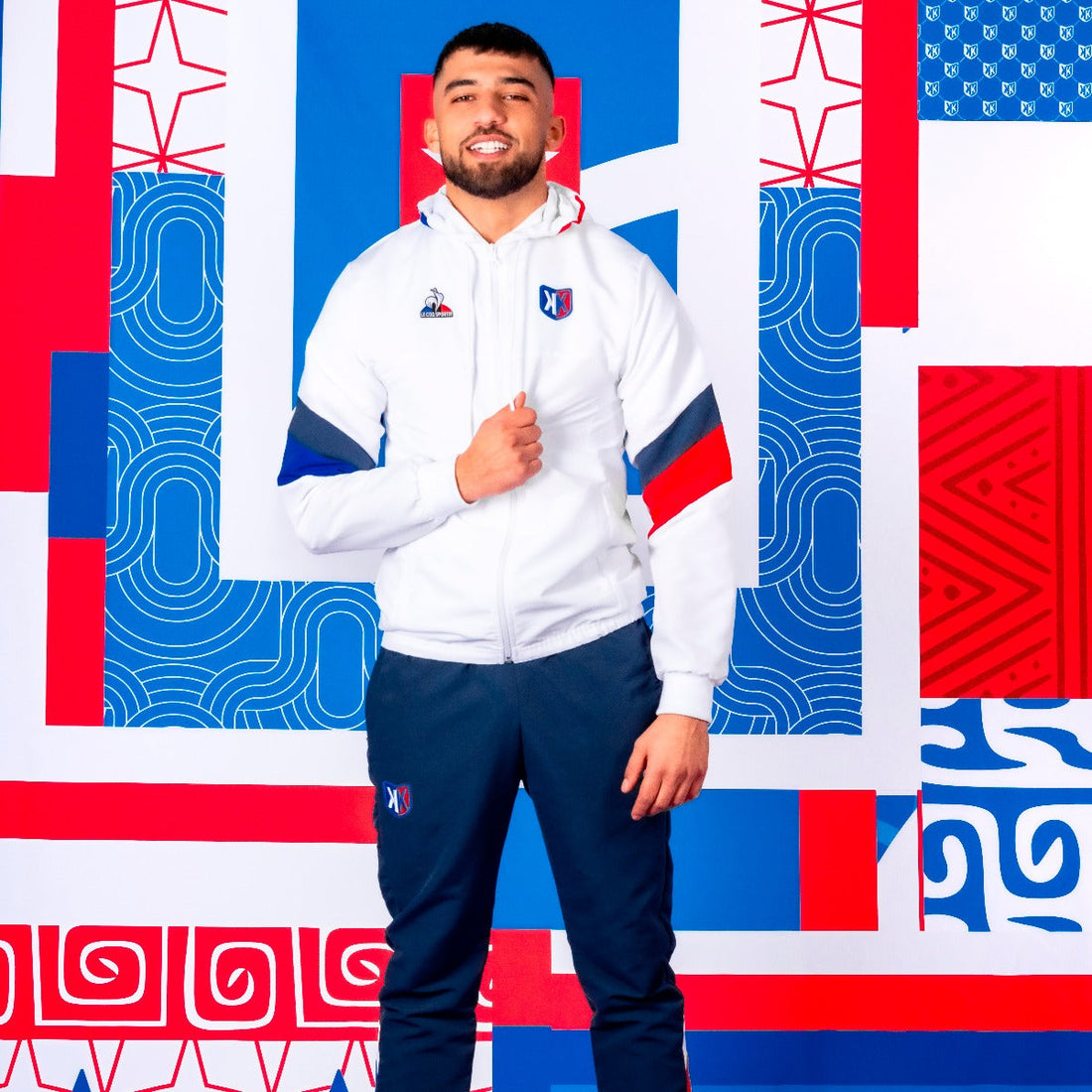 Survêtement FK x Le Coq Sportif - Blanc/Bleu/Rouge