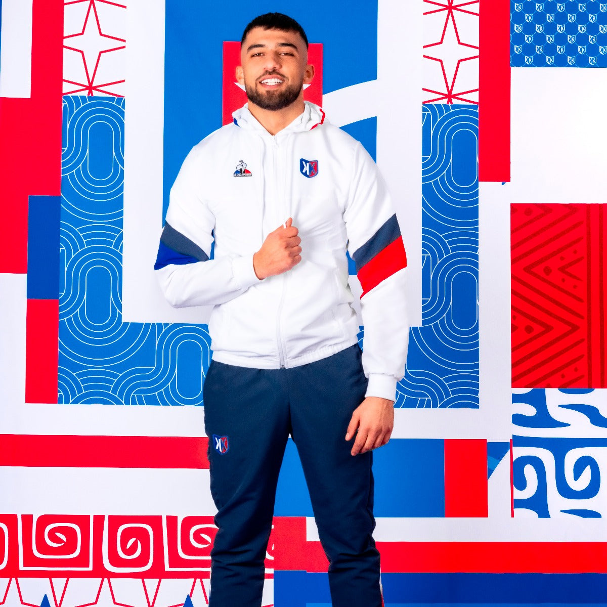 Survêtement FK x Le Coq Sportif - Blanc/Bleu/Rouge