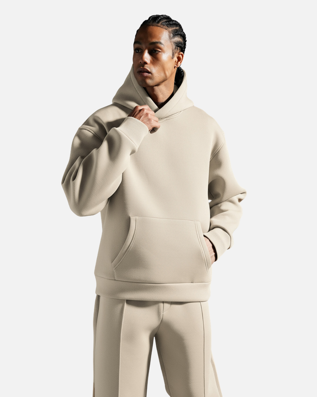 Survêtement Basic Homme Oversize – Beige
