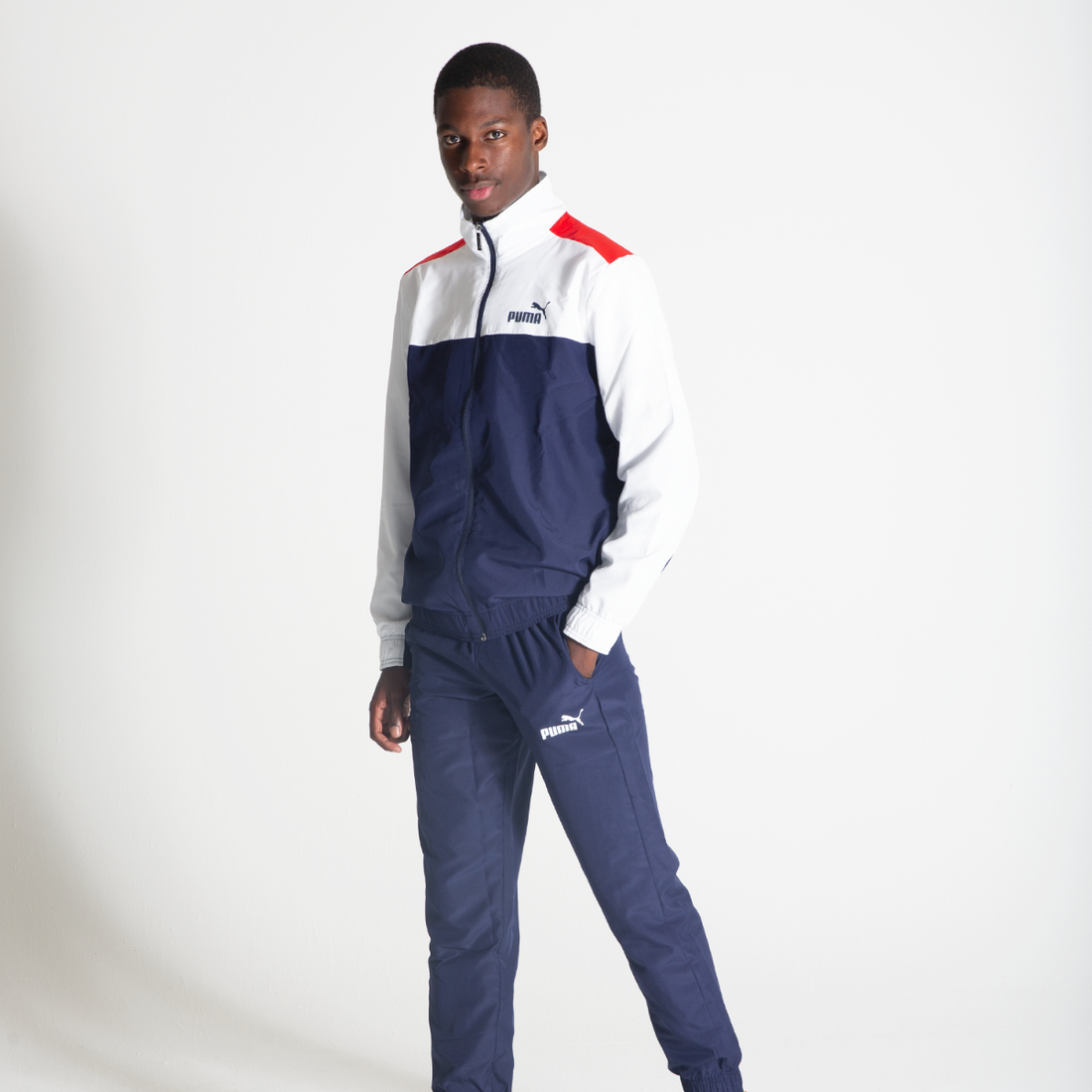 Survêtement Puma tissé - Bleu/Blanc/Rouge