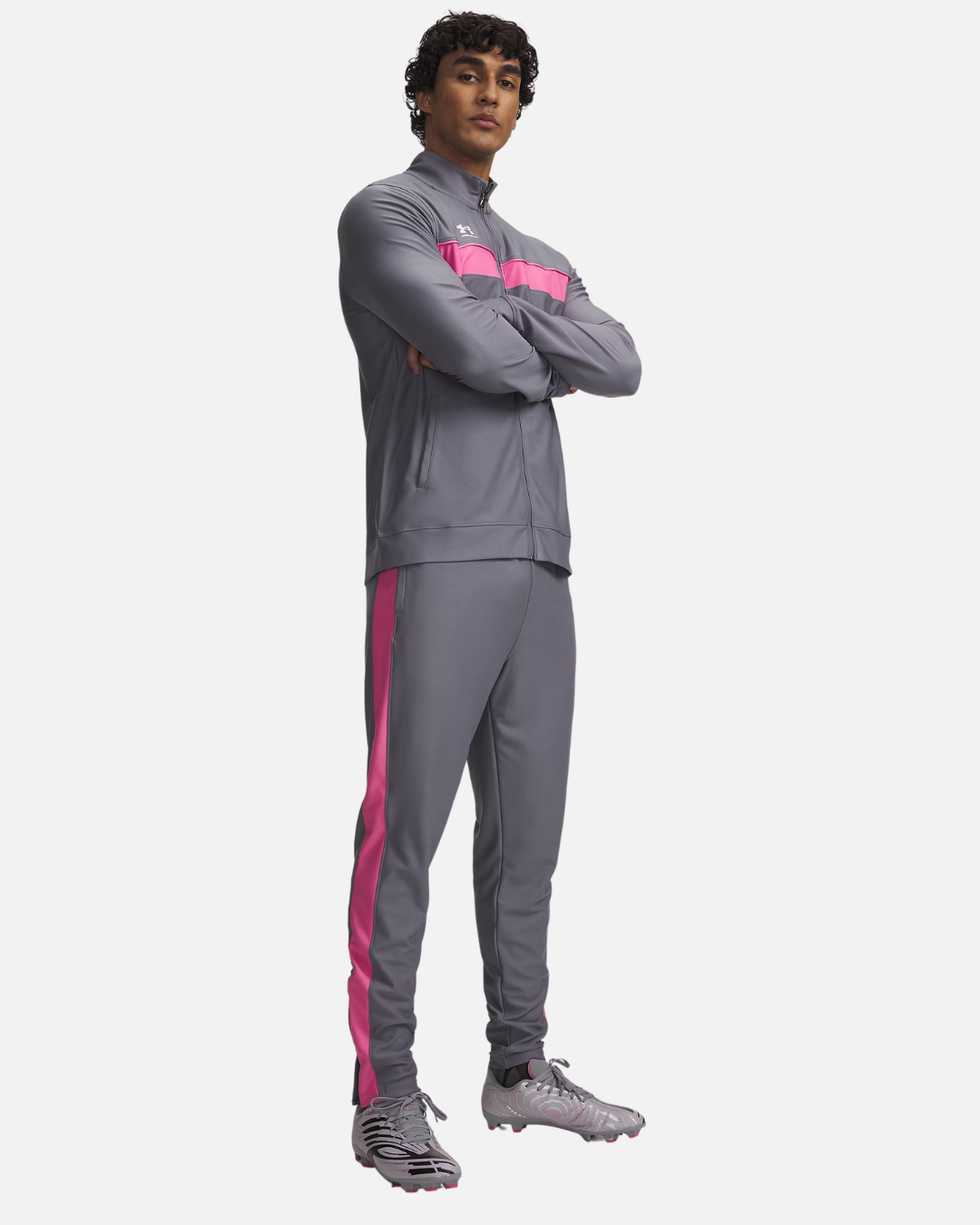 Survêtement Under Armour Challenger - Gris/Rose