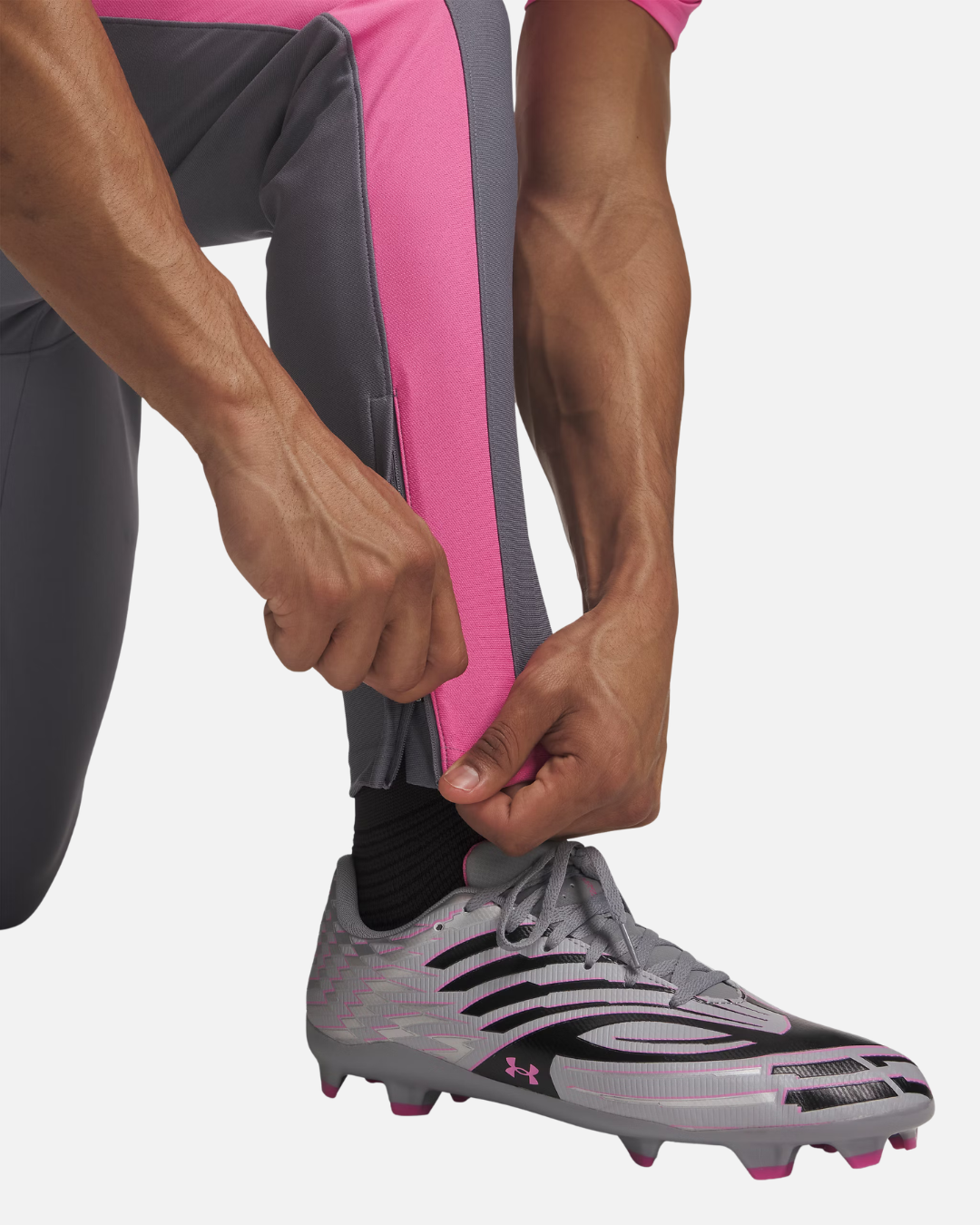 Survêtement Under Armour Challenger - Gris/Rose