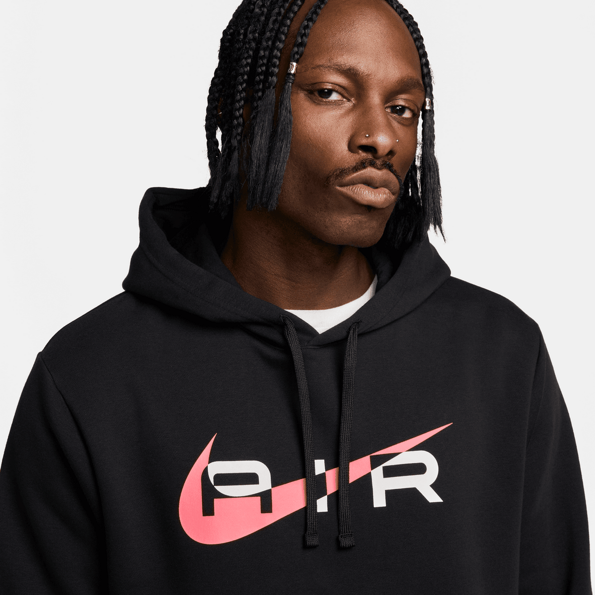 Sweat à capuche Nike Air -  Noir/Rouge
