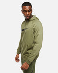Sweat a capuche Nike Running Dry Graphic - Kaki/Noir