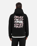 Sweat à capuche ADJ Mi Amore Print - Noir