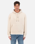 Sweat à capuche ADJ Culture Print - Beige/Noir