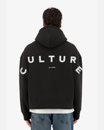 Sweat à capuche ADJ Culture Print - Noir/Blanc