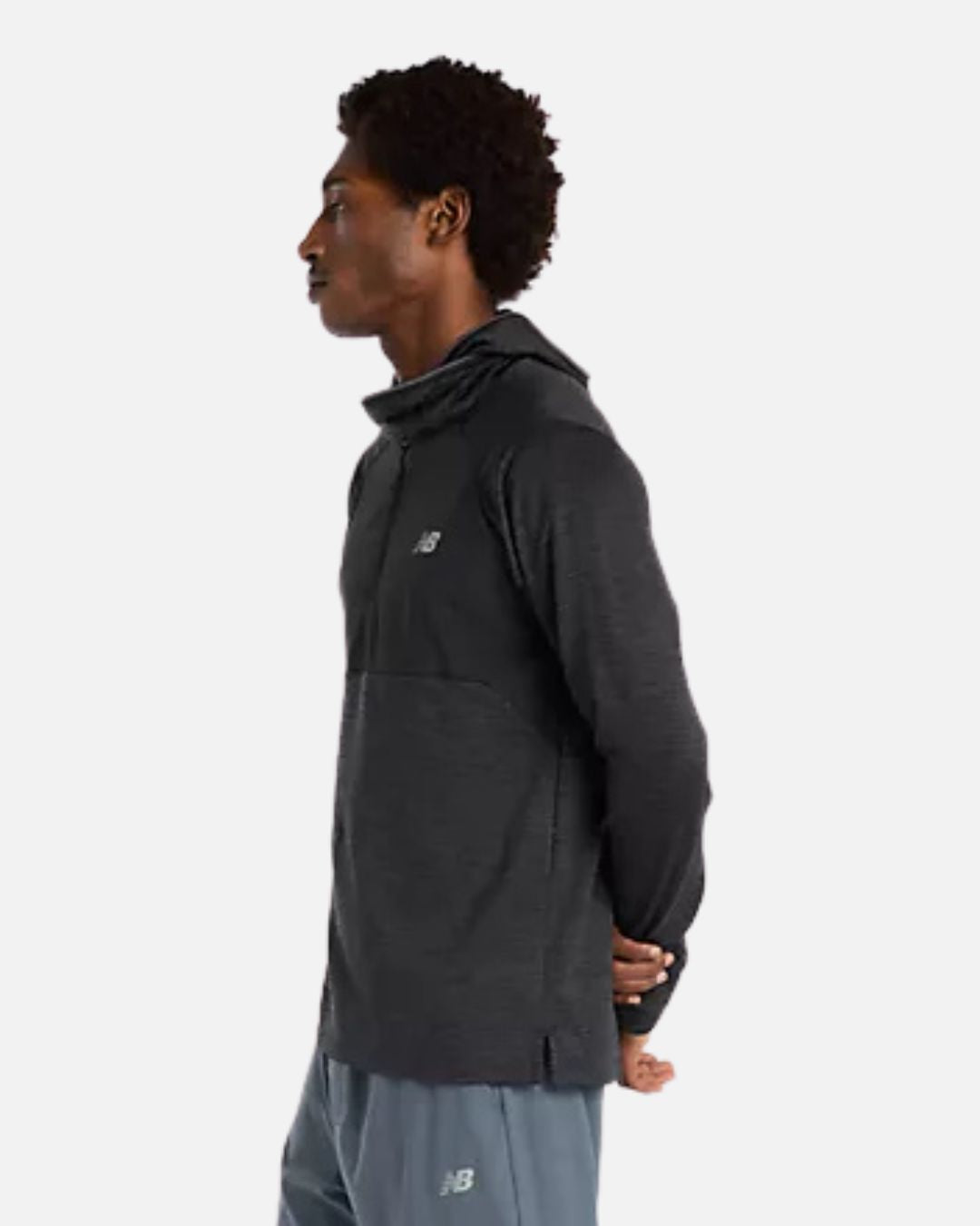 Sweat Cagoule intégrée New Balance Heat Grid - Noir
