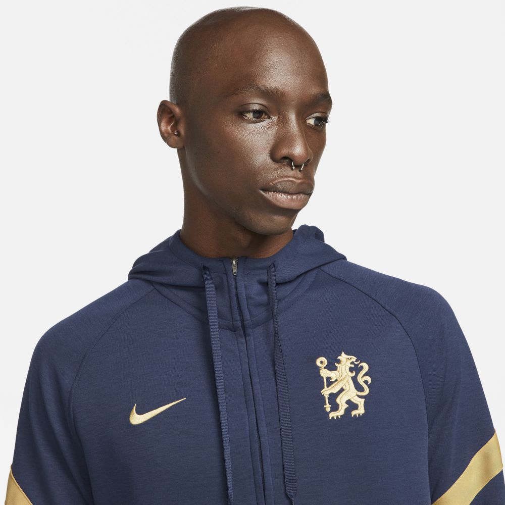 Sweat Capuche Chelsea Travel - Bleu/Jaune