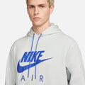 Sweat à capuche Nike Air Fleece - Gris/Bleu
