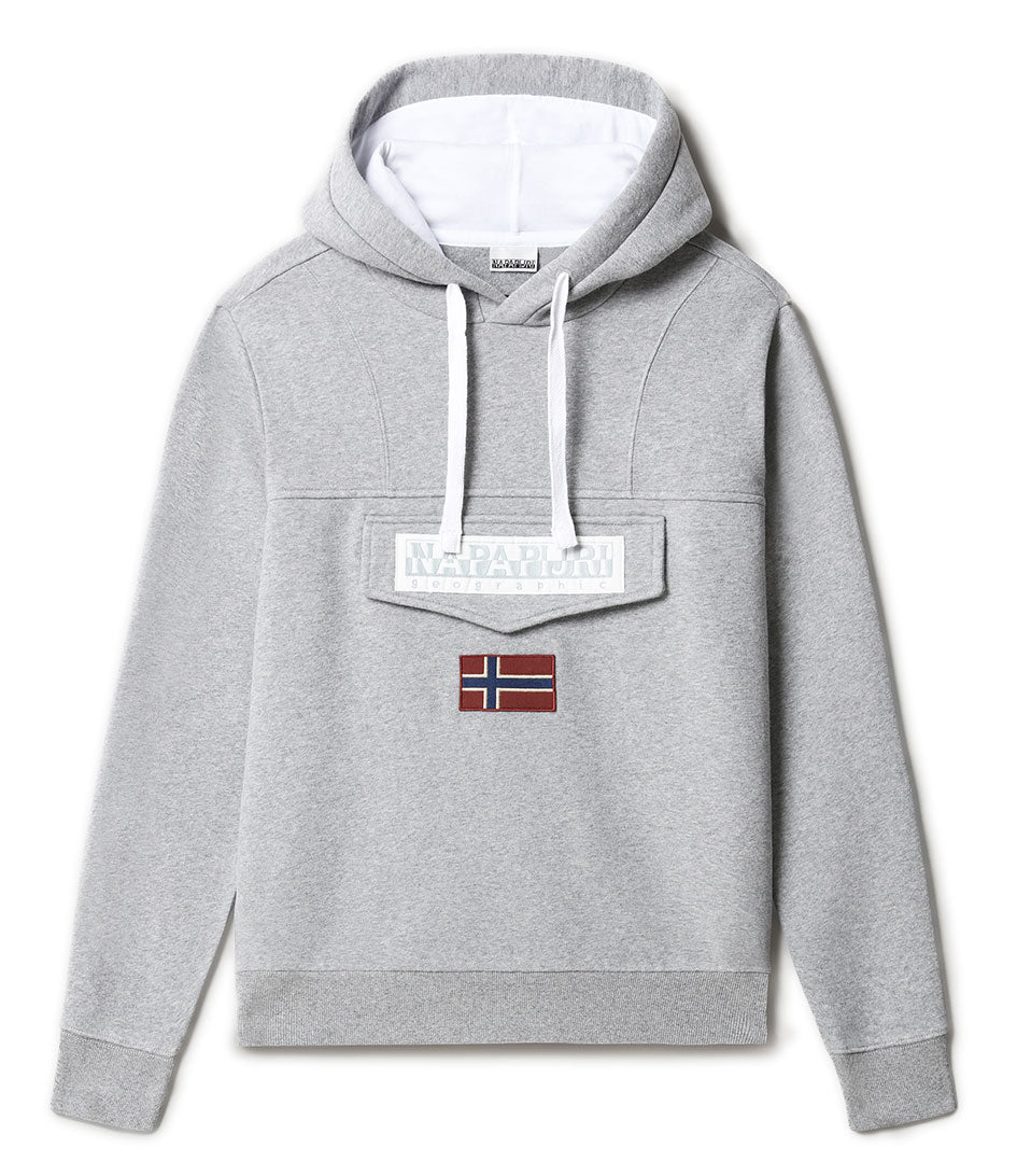 Sweat Capuche Napapijri Burgee - Gris