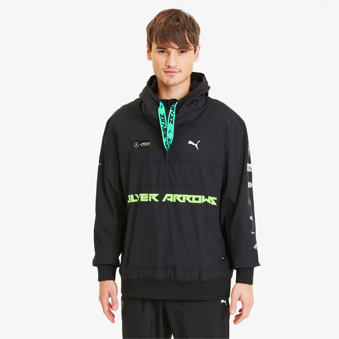 Sweat à capuche Puma Mercedes Street - Noir