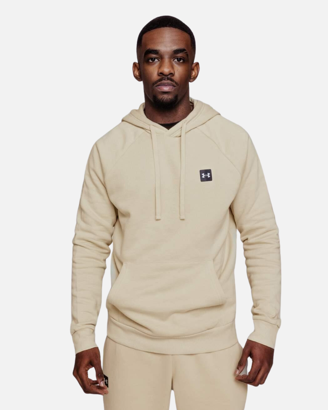Sweat à capuche Under Armour Rival Fleece - Beige