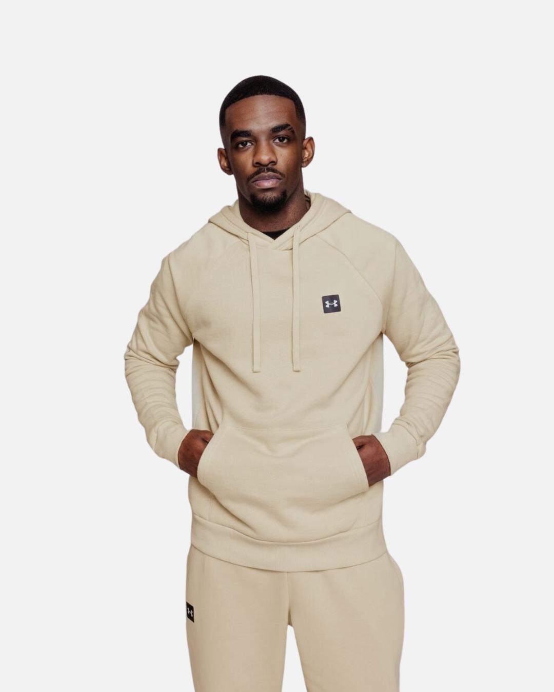 Sweat à capuche Under Armour Rival Fleece - Beige