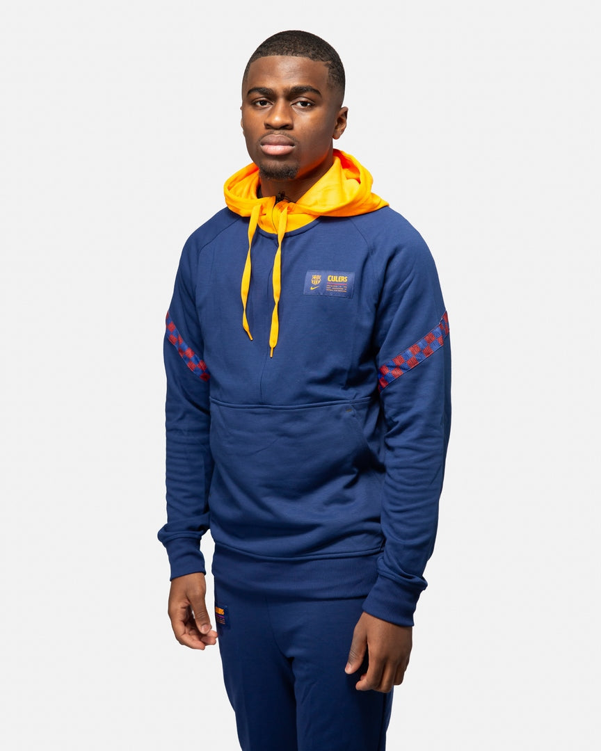 Sweat FC Barcelone - Bleu/Jaune