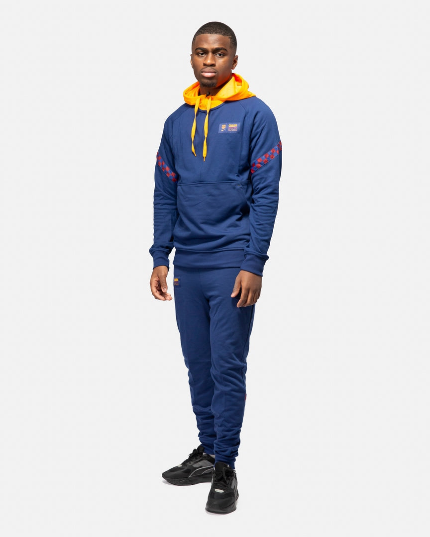 Sweat FC Barcelone - Bleu/Jaune