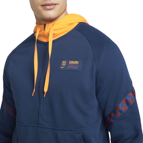 Sweat FC Barcelone - Bleu/Jaune