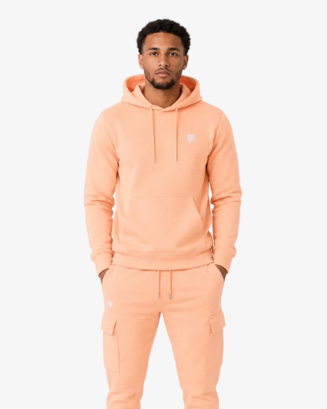 Sweat à capuche FK Cargo - Saumon Pastel