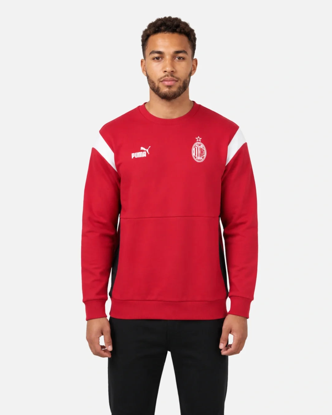 Sweat Milan AC Archive - Rouge/Blanc