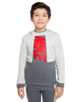Sweat Nike Sportswear Ampliffy Enfant - Blanc/Gris/Rouge