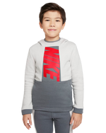 Sweat Nike Sportswear Ampliffy Enfant - Blanc/Gris/Rouge