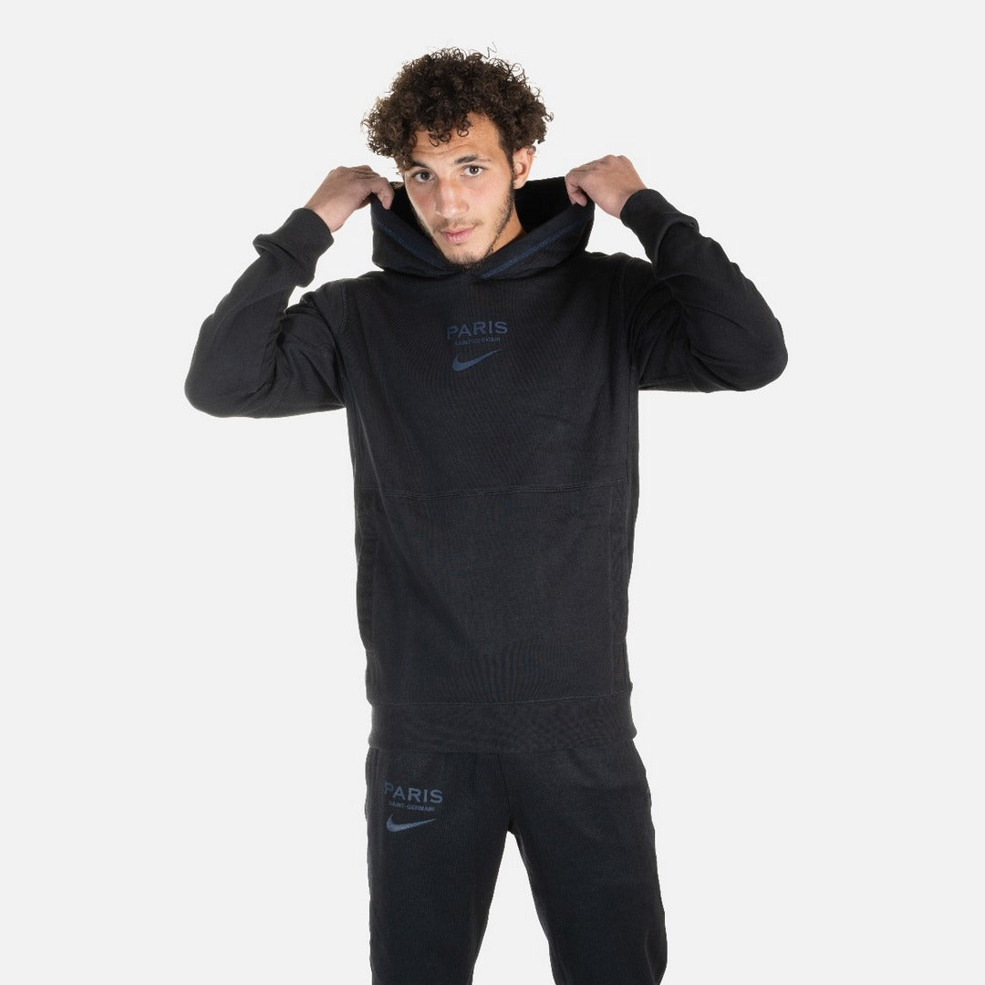 Sweat Capuche PSG Travel - Noir