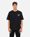 T-Shirt ADJ Coeur Chic - Noir/Beige