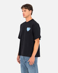 T-Shirt ADJ Coeur Chic - Noir/Bleu