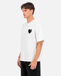 T-Shirt ADJ PARIS Cœur Chic - Blanc/Noir