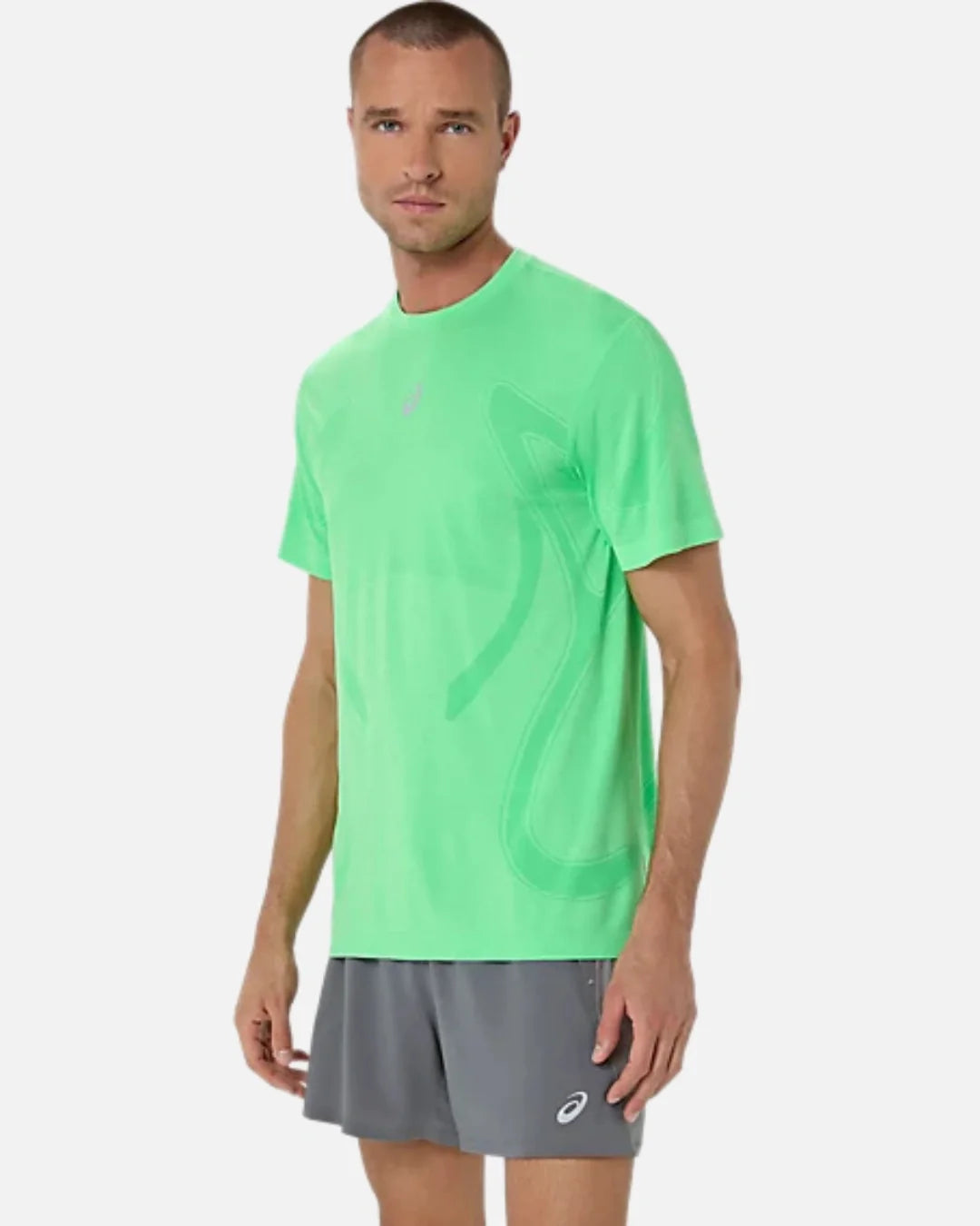 T-shirt Asics Road Seamless - Vert