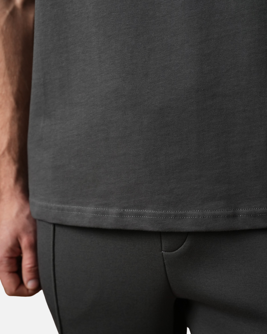 T-shirt Basic - Gris Anthracite