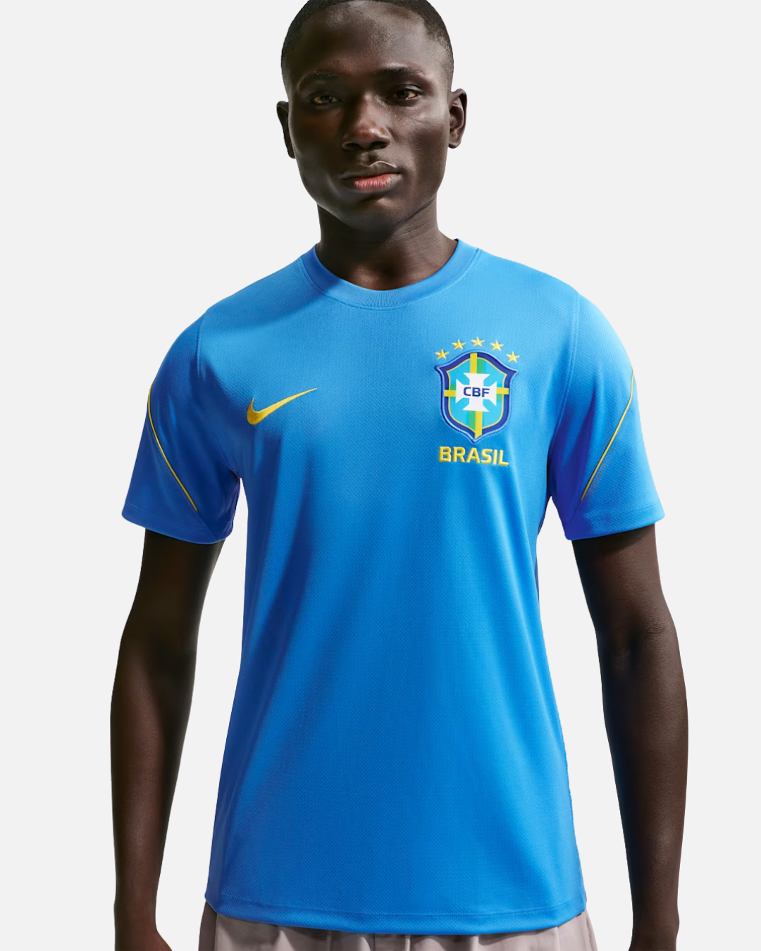 T-shirt d'entrainement Brésil Coupe du Monde 2026 - Bleu/Jaune