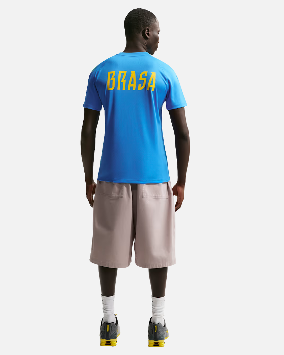 T-shirt d'entrainement Brésil Coupe du Monde 2026 - Bleu/Jaune