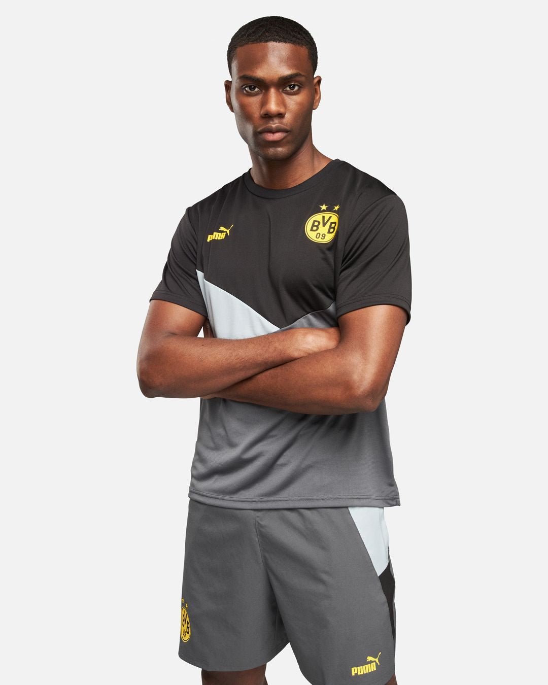 T-shirt Dortmund  - Noir/Gris