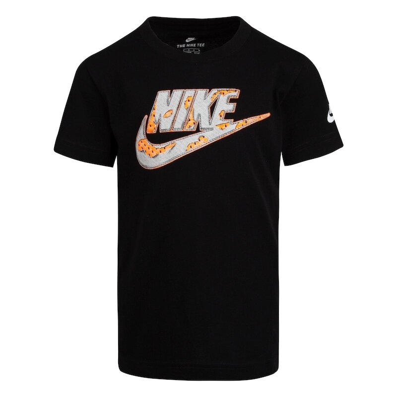 T-Shirt Nike Sportswear Fauxtura Enfant - Noir/Gris/Orange