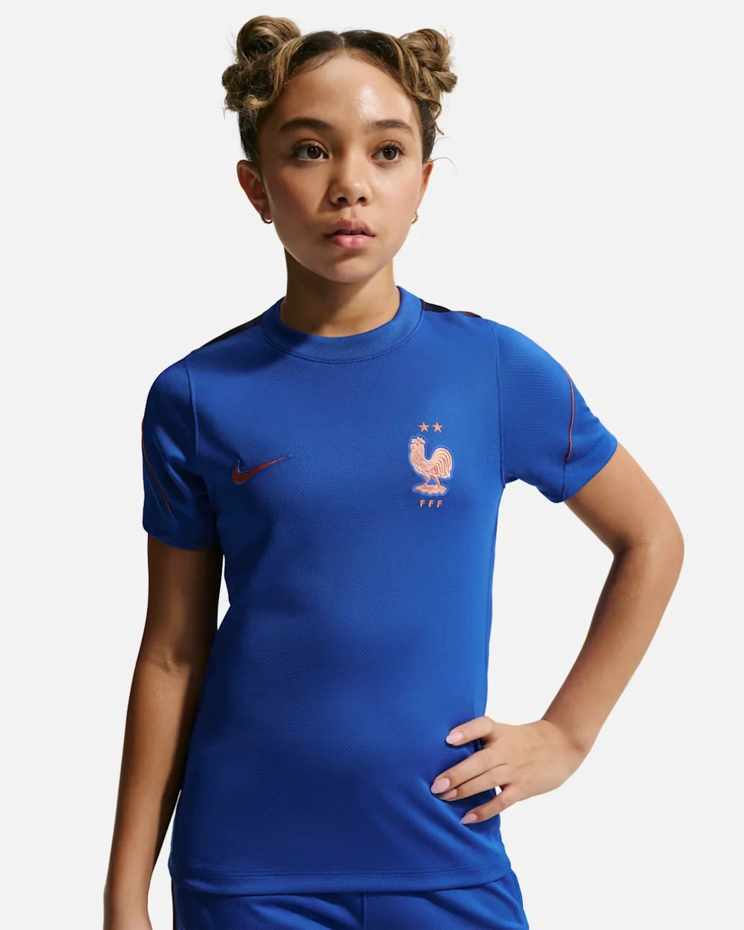 T-Shirt d'entrainement Nike FFF Strike Junior - Bleu