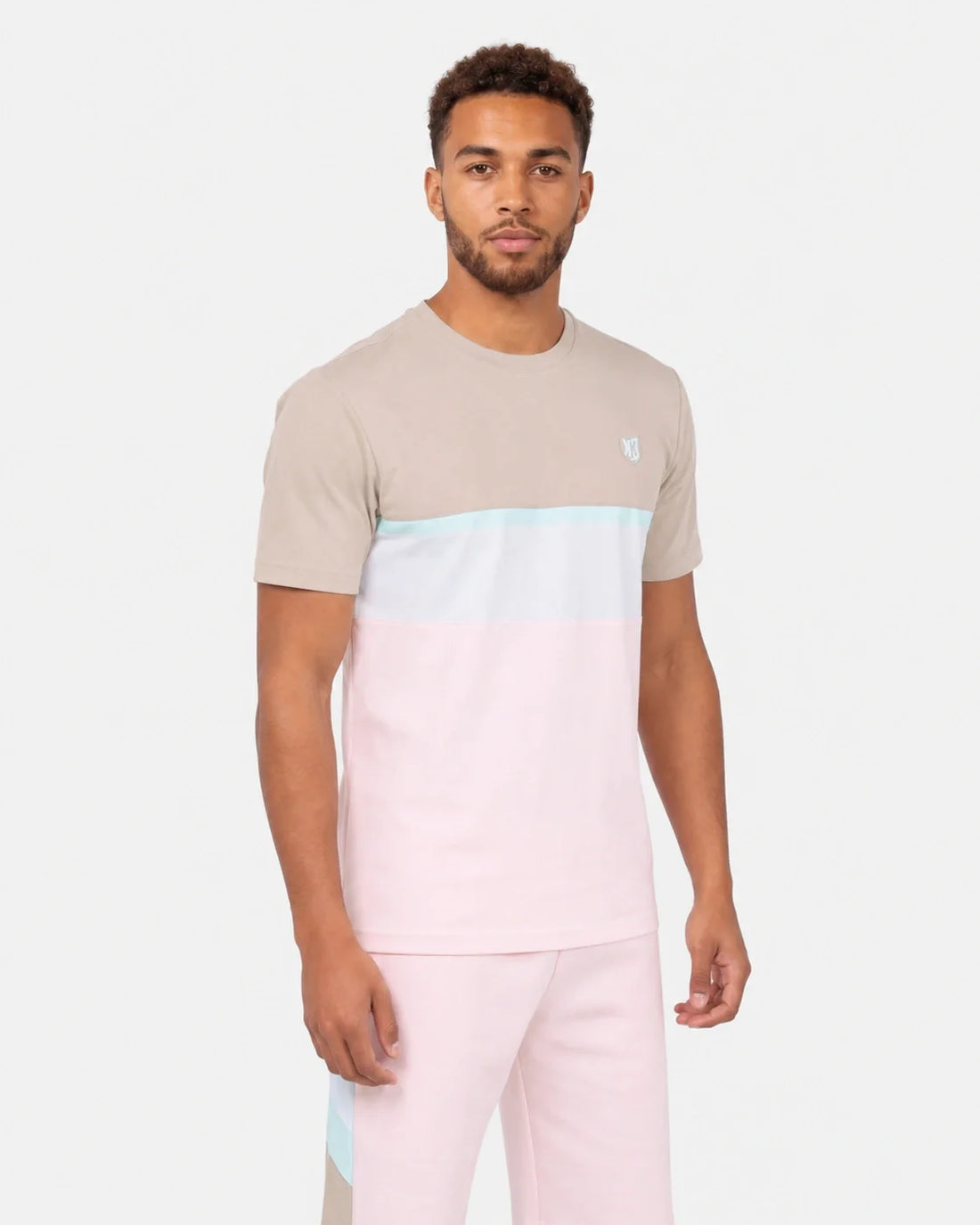 T-shirt FK Sicarios Pastel - Beige/Blanc/Rose