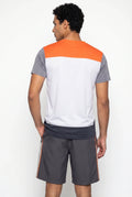 T-Shirt FK Feel - Blanc/Gris/Orange