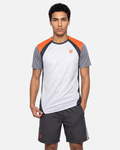 T-Shirt FK Feel - Blanc/Gris/Orange