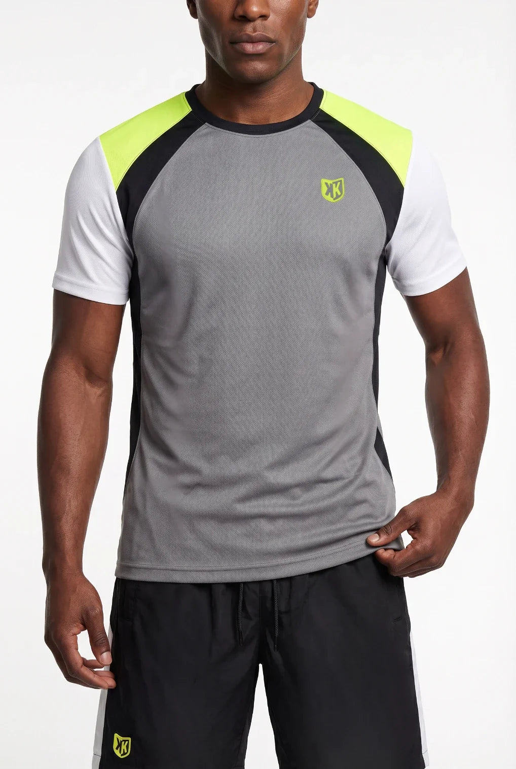 T-Shirt FK Feel - Gris/Blanc/Jaune