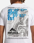 T-shirt Helvetica Detroit - Blanc