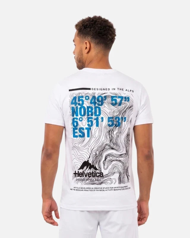 T-shirt Helvetica Detroit - Blanc