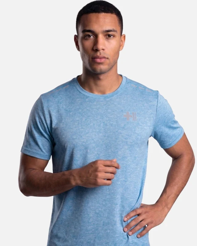 T-shirt Helvetica Usain 12 - Bleu