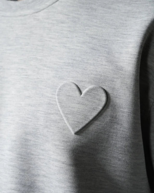 T-shirt Cœur - Gris