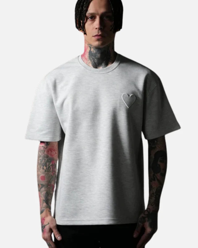 T-shirt Cœur - Gris