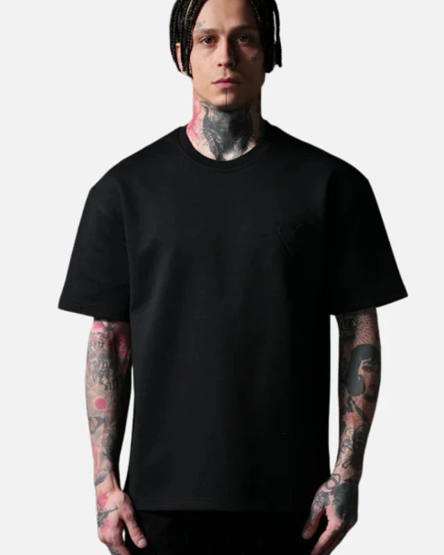 T-shirt Cœur  - Noir