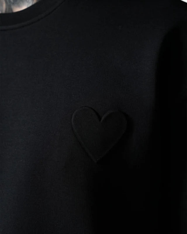 T-shirt Cœur  - Noir